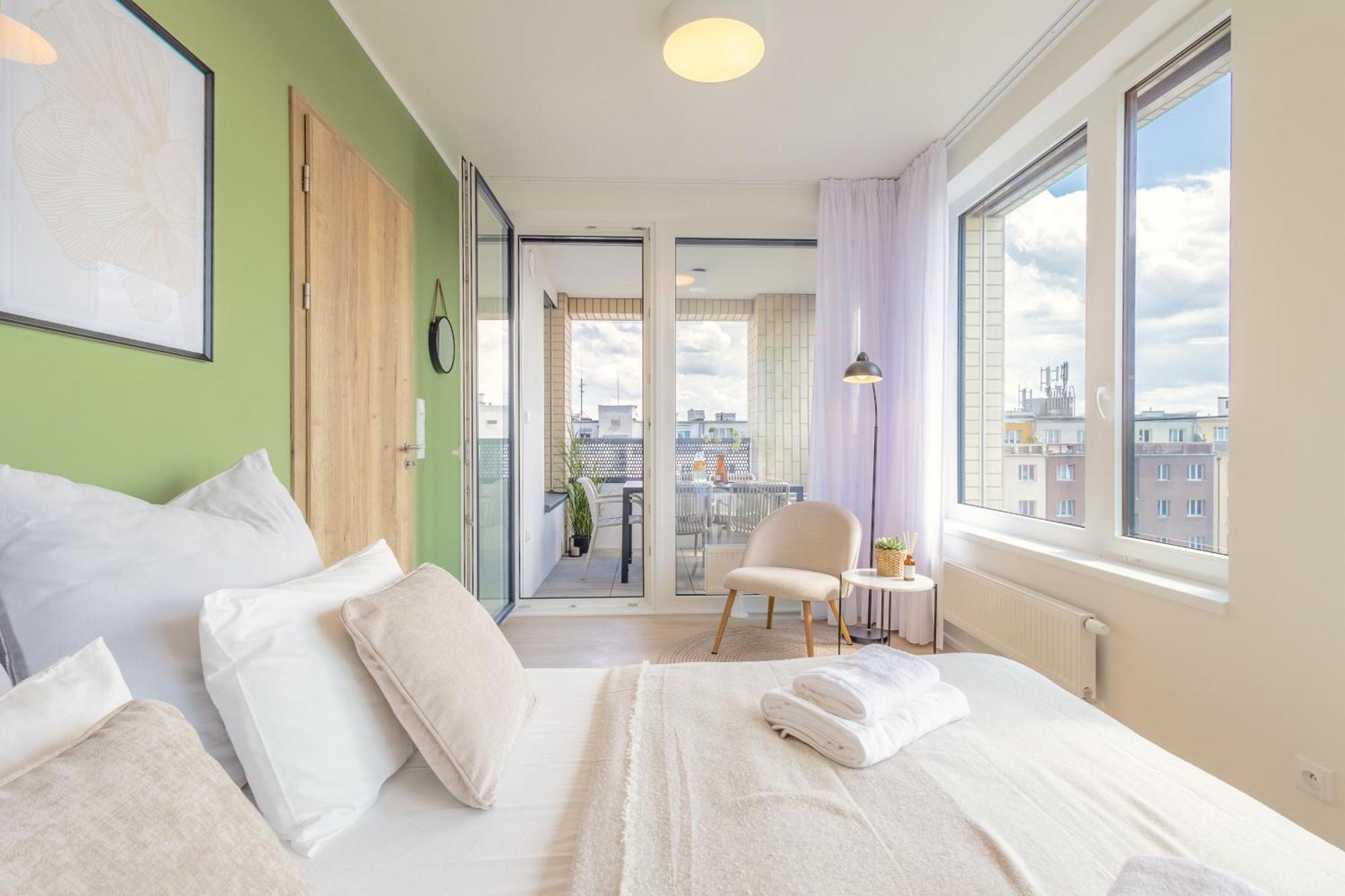 Bright 2Br - 7Th Floor, Balcony, Free Parking By Gravity Prague公寓 外观 照片