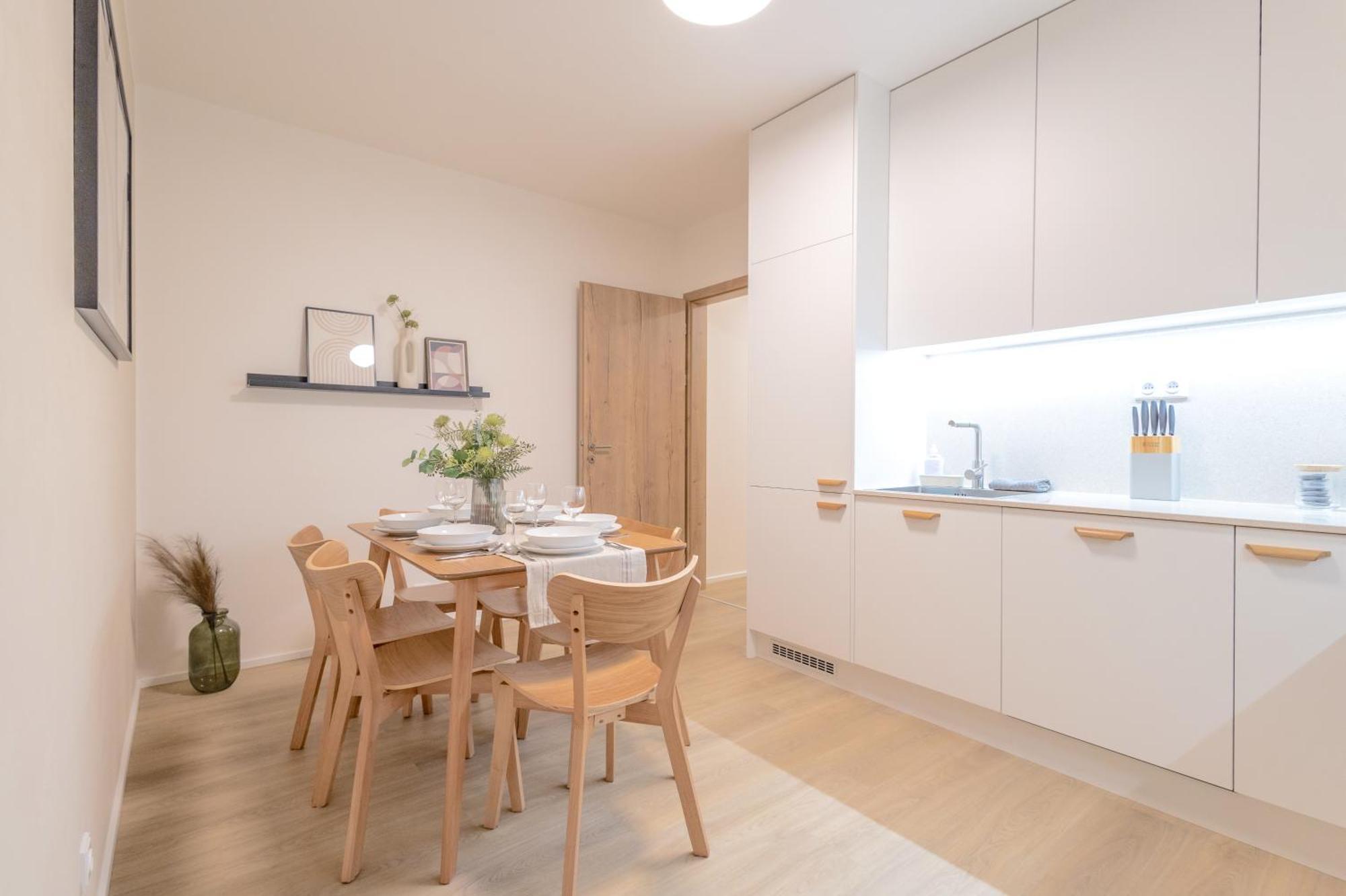 Bright 2Br - 7Th Floor, Balcony, Free Parking By Gravity Prague公寓 外观 照片