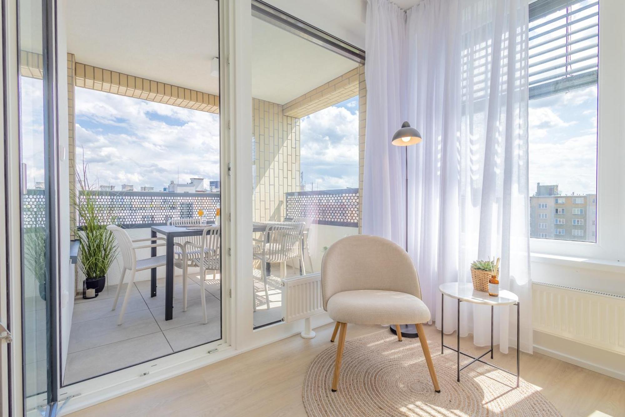 Bright 2Br - 7Th Floor, Balcony, Free Parking By Gravity Prague公寓 外观 照片